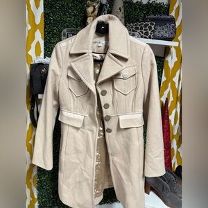 Kenneth Cole Cream Pea Coat